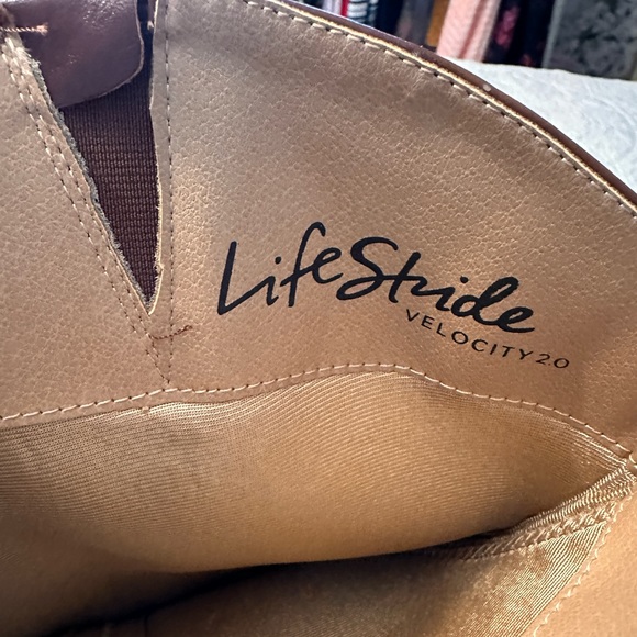 LIFE STRIDE VELOCITY 2.0 - REESE KNEE HIGH CHESTNUT BROWN BOOTS - Picture 7 of 7